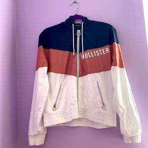Hollister Windbreaker in a size medium.